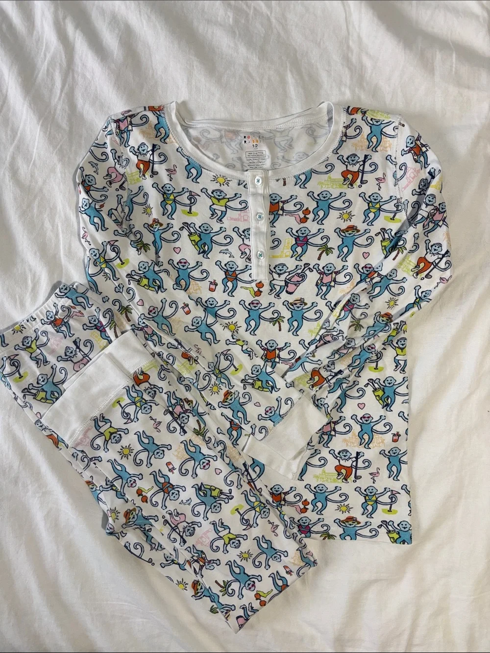 Roller Rabbit Multicolored Palm Beach-Print Kids Pajama Set - Unisex